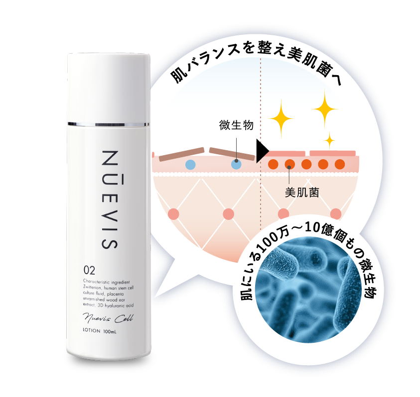 ビフィズス菌発酵エキスで弾力あるもち肌へ導く